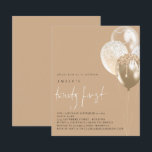 Papier Invitation du 21e parti pour les ballons budgétair<br><div class="desc">Invitation du 21e parti des Ballons Budget Gold Ivory. Un prix économique PETIT 4, 5 po x 5, 6 po alternatif. Disponible dans un STOCK CARTE SEMI GLOSS 110 lb qui est l'option par défaut (recommandé pour les invitations), OU un STOCK PAPIER THINNER SATIN FINISH 80 lb (idéal pour les...</div>