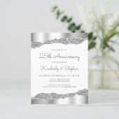 Papier Invitation du 25e anniversaire de la Parties scint (Debout devant)