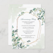 Papier Invitation du 50e anniversaire de l'Eucalyptus Mar (Devant / Derrière)