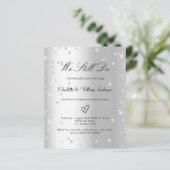 Papier Invitation du 60e anniversaire du mariage Silver (Debout devant)