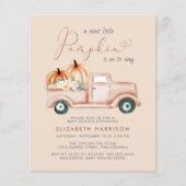 Papier Invitation du Baby shower d'aquarelle de camion ci (Devant)
