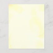 Papier Invitation du Baby shower d'aquarelle de citron bu (Dos)