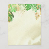 Papier Invitation du Baby shower de dinosaure aquarelle b (Dos)