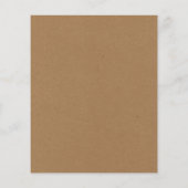 Papier Invitation du Baby shower de verdure budgétaire (Dos)