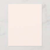 Papier Invitation du Baby shower Golden Retriever Peach (Dos)