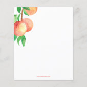 Papier Invitation du Baby shower Little Peach Budget (Dos)