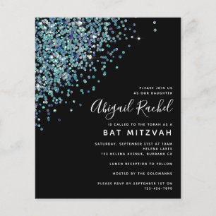 Papier Invitation du Bat mitzvah du budget de la Parties 
