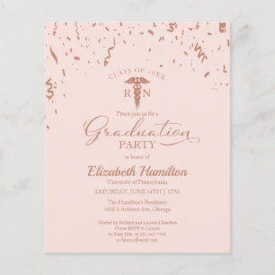 Papier Invitation du budget de l'École des sciences infir