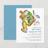 Papier Invitation du budget du Fiançailles toast toast (Devant / Derrière)