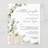 Papier Invitation du Citrouille Budget Eucalyptus Baby sh (Devant)