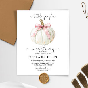 Papier Invitation du Citrouille budgétaire et du Baby sho