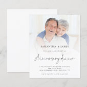 Papier Invitation du dîner de l'anniversaire du script ph (Devant / Derrière)