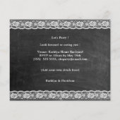 Papier Invitation du Fiançailles de photo en dentelle Élé (Dos)