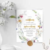 Papier Invitation du Fleur sauvage Boho Budget