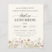 Papier Invitation du Fleur sauvage de déjeuner de l'organ (Devant)