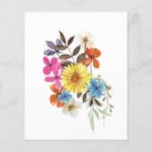 Papier Invitation du Fleur sauvage du budget 50e annivers (Dos)