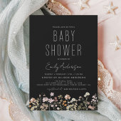 Papier Invitation du Fleur sauvage du budget Boho Baby sh