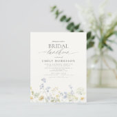 Papier Invitation du Fleur sauvage du déjeuner nuptial (Debout devant)