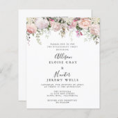 Papier Invitation du groupe d'engagement élégant (Devant / Derrière)