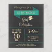 Papier Invitation du Jour de la Saint Patrick du tableau  (Devant)