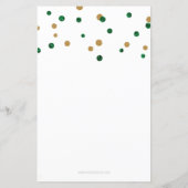 Papier Invitation du Jour de la Saint Patrick Shamrock ve (Dos)