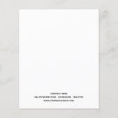 Papier Invitation du logo Jour de l'appréciation des empl (Dos)