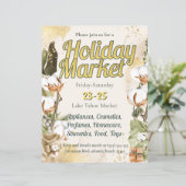 Papier Invitation du marché de Noël (Debout devant)