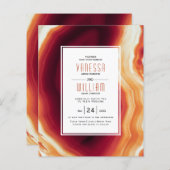 Papier Invitation du mariage de automne de tranche d'âge  (Devant / Derrière)