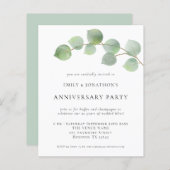 Papier Invitation du Mariage du budget Eucalyptus (Devant / Derrière)
