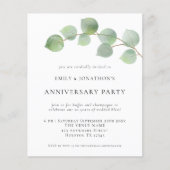 Papier Invitation du Mariage du budget Eucalyptus (Devant)