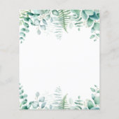 Papier Invitation du mariage du budget pour les forêts d' (Dos)