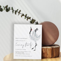 Invitation du Mariage du soir de la grue budgétair