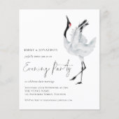 Papier Invitation du Mariage du soir de la grue budgétair (Devant)