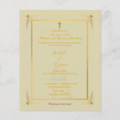 Papier Invitation du mariage indien hindou Budget Ganesha (Dos)