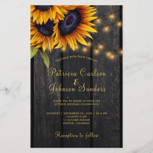 Papier Invitation du mariage rustique Budget QR CODE (Devant)