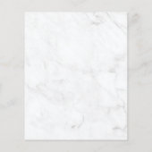 Papier Invitation du Mémorial Eucalyptus en marbre BUDGET (Dos)