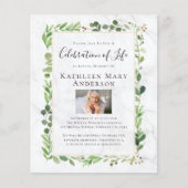 Papier Invitation du Mémorial Eucalyptus en marbre BUDGET (Devant)