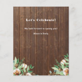 Papier INVITATION du parti BBQ Fête des pères Eucalyptus (Dos)