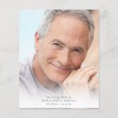 Papier Invitation du service commémoratif de tournage du  (Dos)