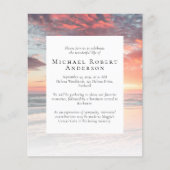 Papier Invitation du service commémoratif de tournage du  (Devant)