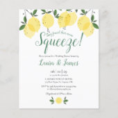 Papier Invitation du Wedding shower budgétaire Squeeze Le (Devant)