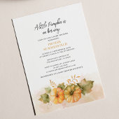 Papier Invitation d'un Baby shower d'automne un peu Citro