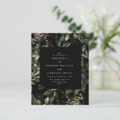 Papier Invitation ECO Premium Black Gold Budget Eucalyptu (Debout devant)