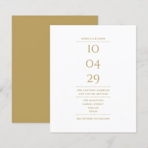 Papier Invitation élégante et économique pour un mariage
