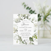 Papier Invitation élégante et économique pour une baby sh (Debout devant)