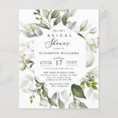 Papier Invitation élégante et économique pour une baby sh (Devant)