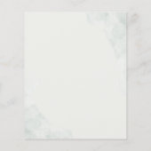 Papier Invitation Élégante Eucalyptus Bridal Shower Budge (Dos)