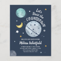 Invitation externe du Baby shower budgétaire