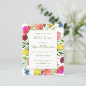 Papier Invitation Fête des mariées budgétaire | Jardin aq (Debout devant)