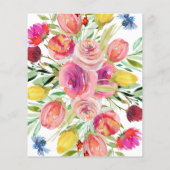 Papier Invitation Fête des mariées budgétaire | Jardin aq (Dos)